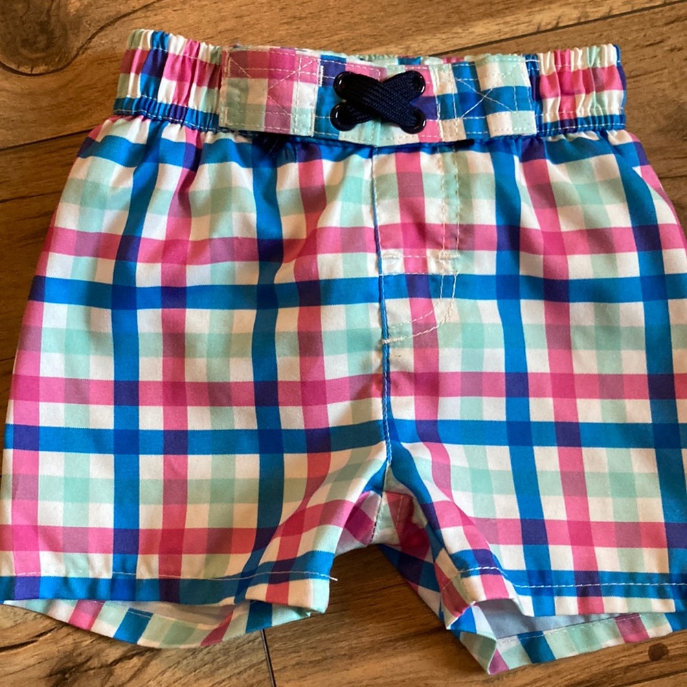 EUC crown and ivy swim trunks SZ 18 months